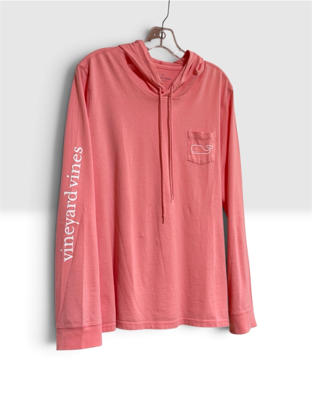 Vineyard Vines Long-Sleeve Hoodie in Coral